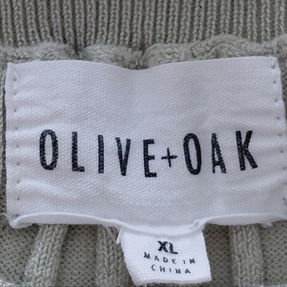 Olive & Oak Midi Bodycon Green Ribbed Knit Party Stretch Sweater Dress. Size XL. - Picture 3 of 6